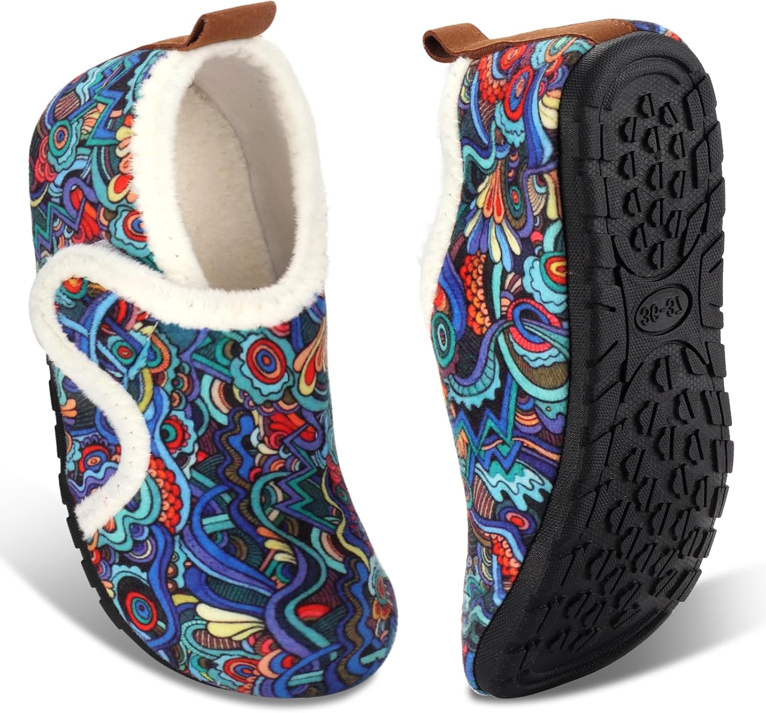 

Домашние тапочки Ibeauti для женщин и мужчин, легкие и удобные, как носки, с резиновой подошвой, для дома, спальни и путешествий, Colorful a