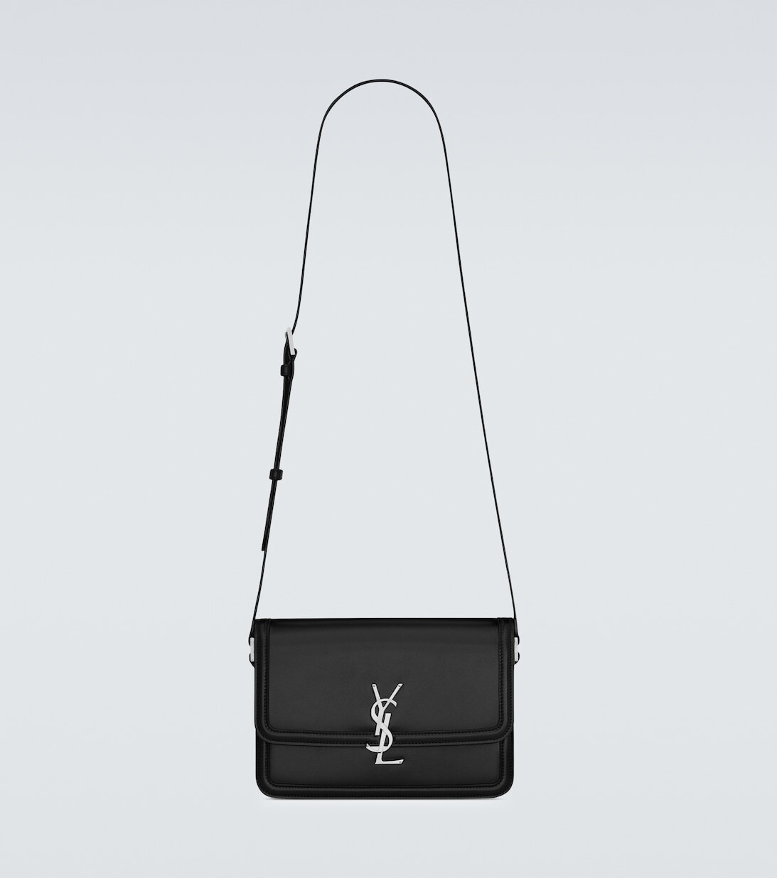 

Сумка на плечо Solferino среднего размера из кожи Saint Laurent, черный