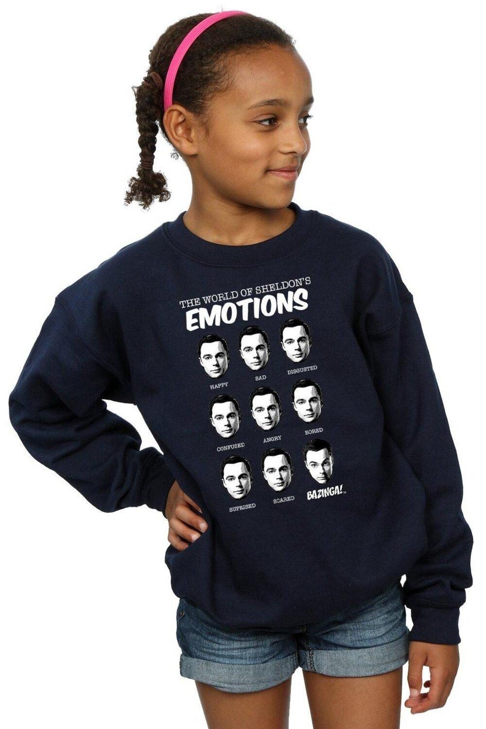 

Толстовка Sheldon Emotions The Big Bang Theory, темно-синий