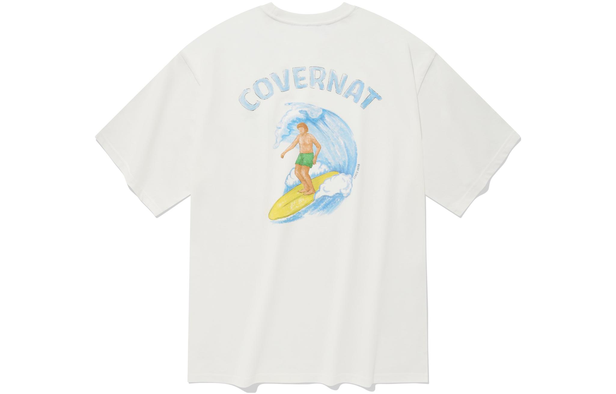 

COVERNAT Футболка унисекс белая, Белый, COVERNAT Футболка унисекс белая