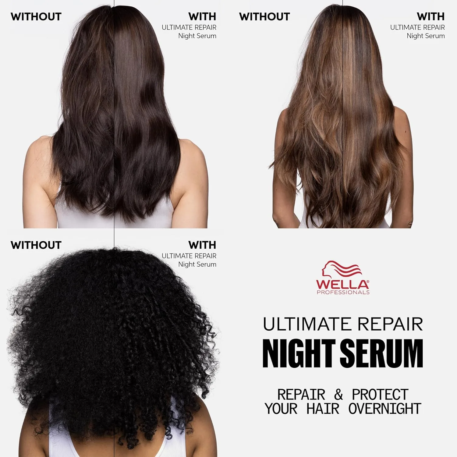 Wella Professionals ULTIMATE REPAIR ночная сыворотка | несмываемый уход для тусклых, сухих и пушащихся волос на ночь | восстановление ломкости и защита от ночных стрессов | для всех типов волос 94,6 мл (1 шт.) — фото 3