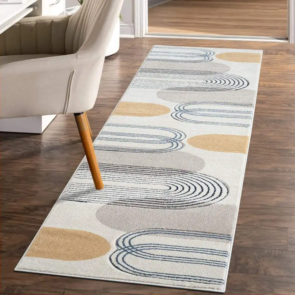 

Ковровая дорожка City "BONITO7157", прямоугольная Carpet City 80х300 см, бежевый