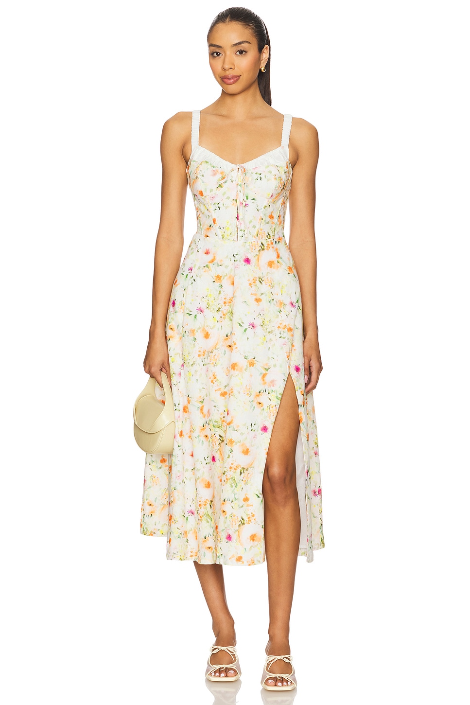 

Платье Julietta Astr The Label, orange green floral