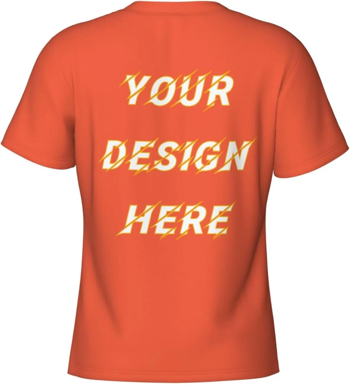 Футболка с принтом, Polyester, Orange — фото 3