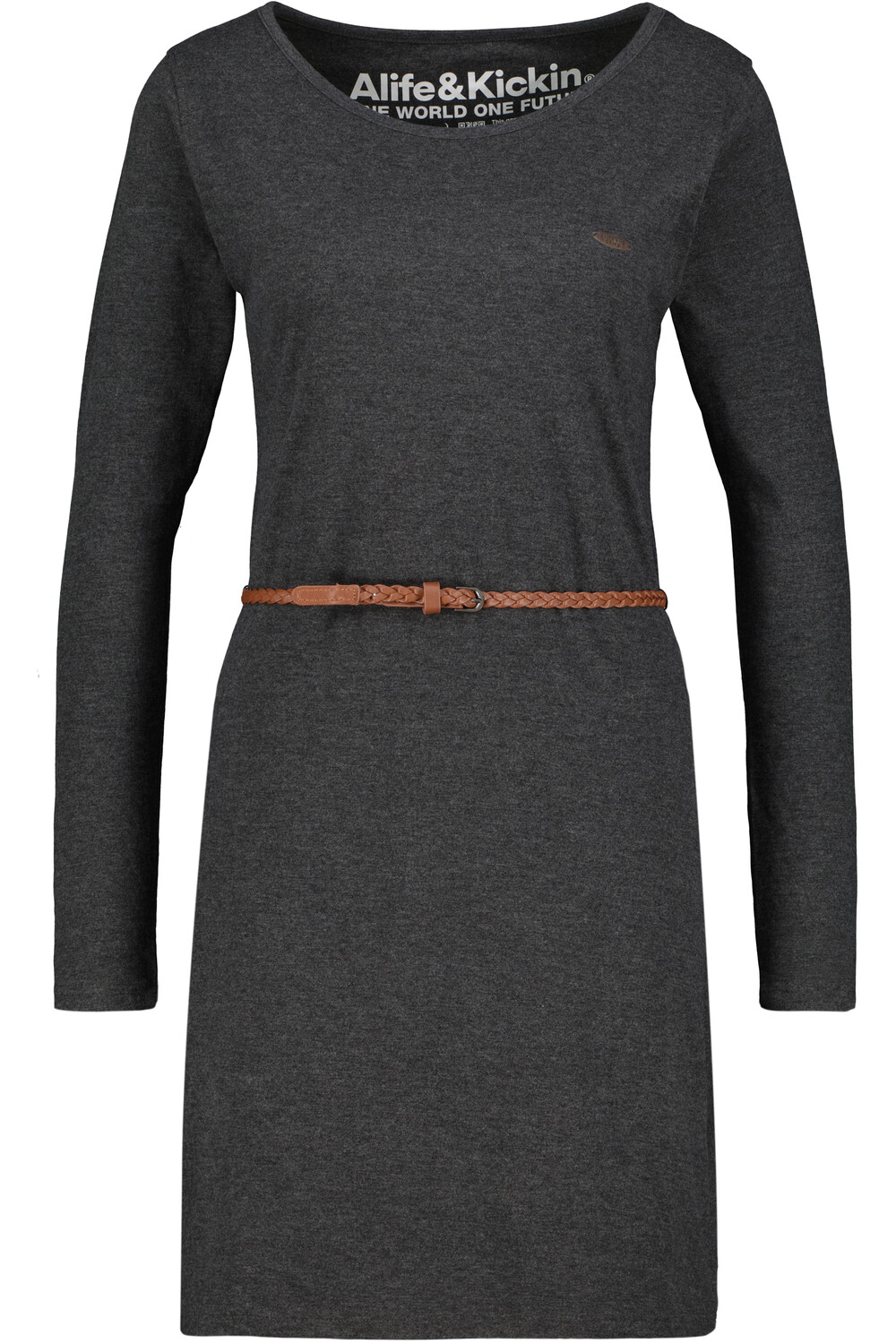 

Платье alife and kickin Blusen, Jersey, Mini, Shirt, Sommer, Strand EllinAK A, цвет moonless melange