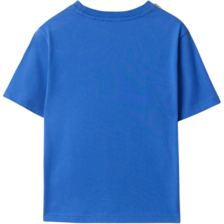 Футболка для детей с круглым вырезом Burberry, Hyacinth Blue — фото 3