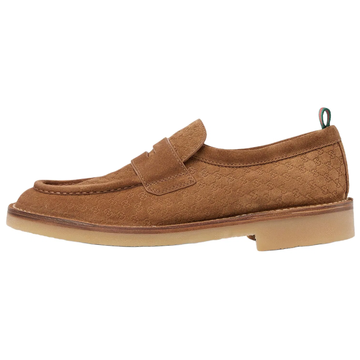 GUCCI Web Casual Shoes Men's Brown