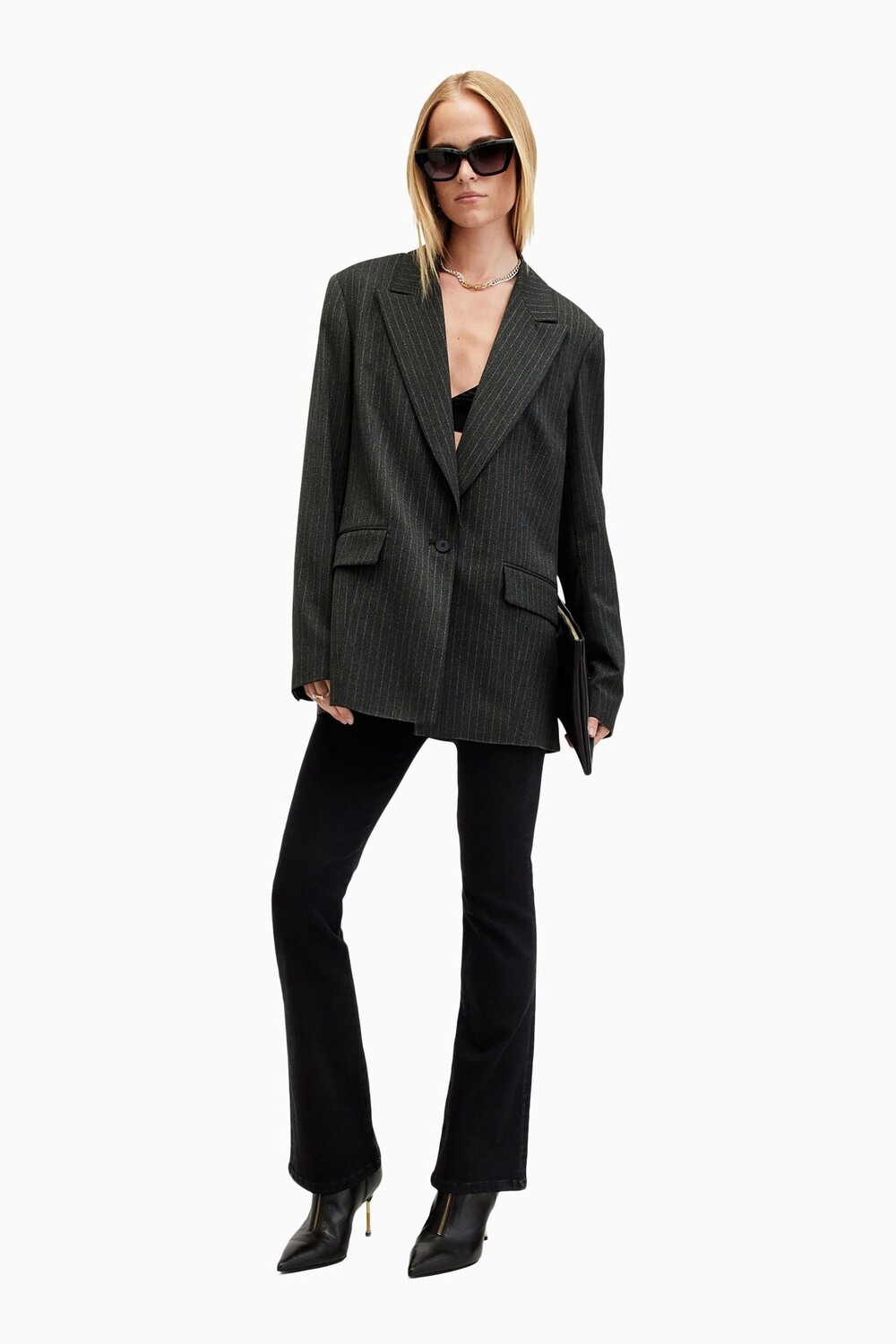 

Джинсы буткат Allsaints dani sizeme All Saints, черный
