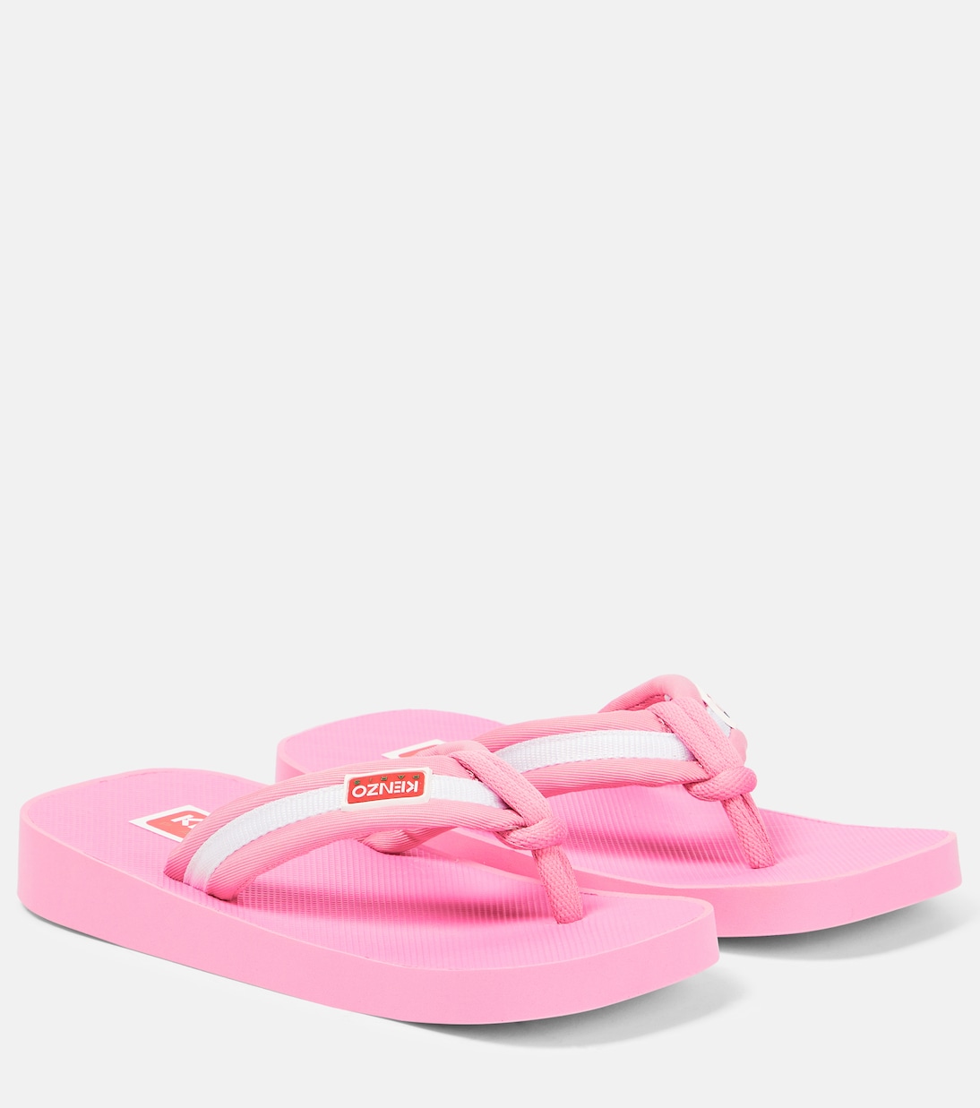 Полосатые сандалии с логотипом Kenzo, Rose
