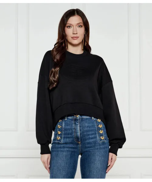 

Толстовка Oversize fit Elisabetta Franchi, черный