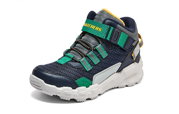 Кроссовки Skechers Kids Lifestyle Shoes GS High-top Blue/Green — фото 2