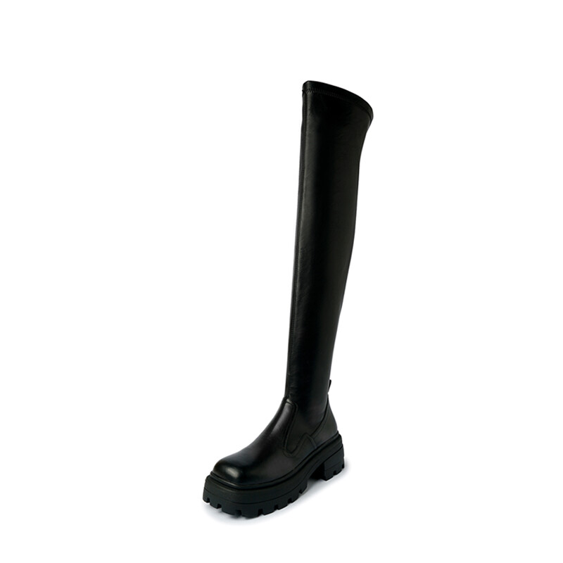 

Сапоги женские Zi Xiao, цвет Leather Black