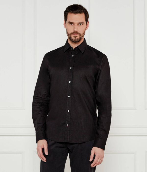 

Льняная рубашка хансон Modern fit Joop! Jeans, черный