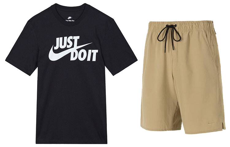 

Мужская повседневная спортивная одежда Nike, цвет Black and Khaki (Set of 2)