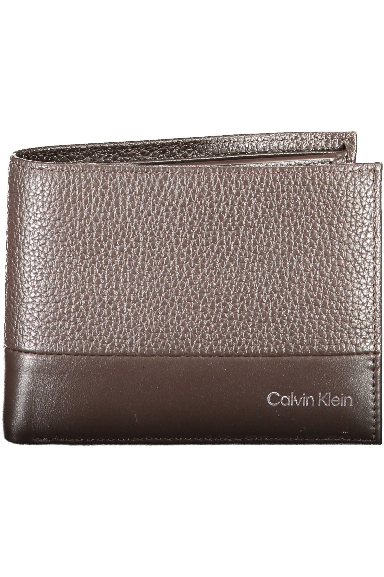 

Коричневый кожаный мужской кошелек Calvin Klein