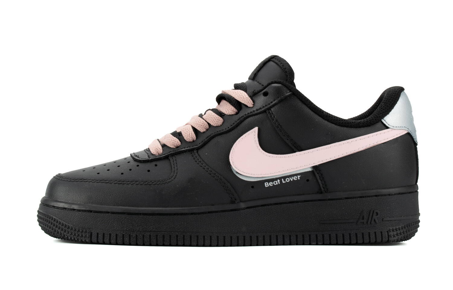 

Кроссовки для скейтбординга Air Force 1 женские с низким верхом, черный/розовый Nike
