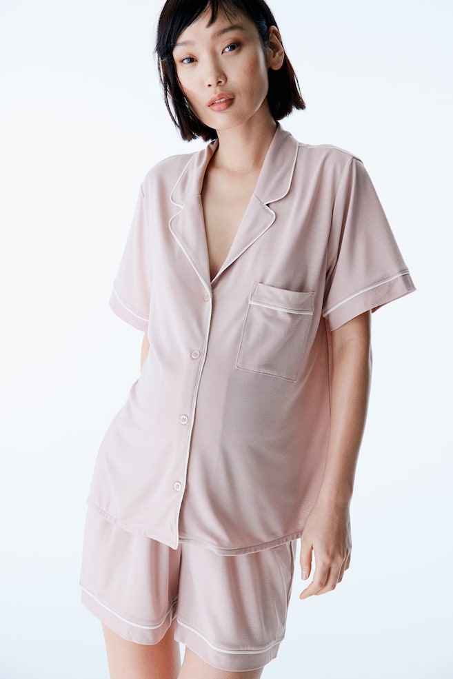 

Мама до и после пижамы H&M, розовый