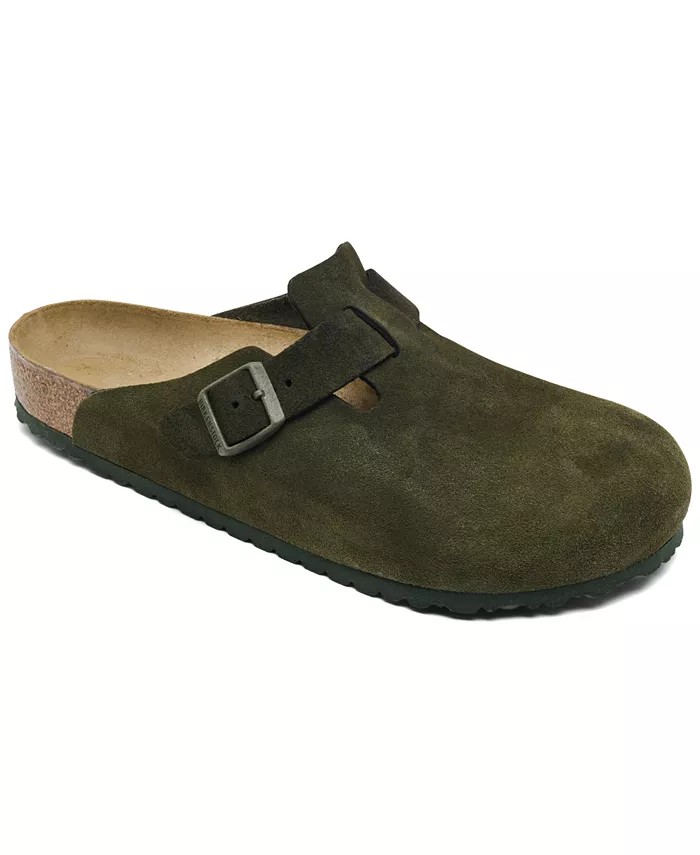 

Мужские бостонские замшевые кожаные клоги Birko-Flor от Finish Line Birkenstock, зеленый