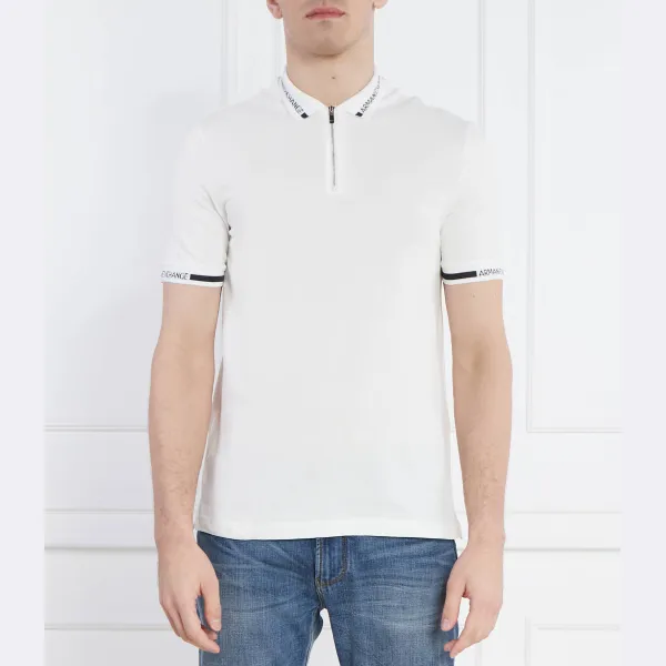 

Рубашка поло стандартного кроя Armani Exchange, белый