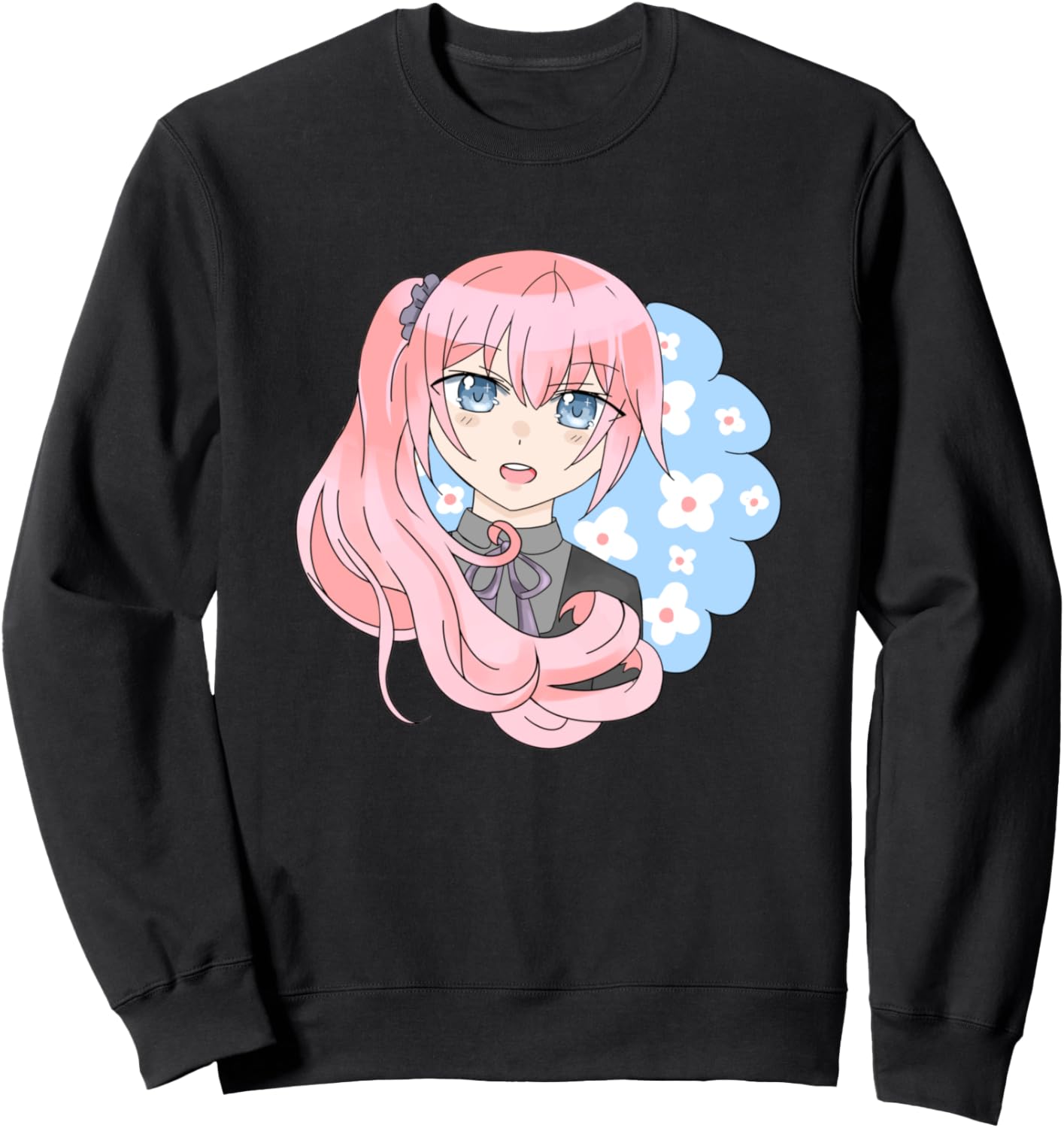 

Иллюстрация девушки из манги, художественная толстовка с изображением аниме-девушки Anime Girls Fan Art Women + Girl Boy Kids Men Gift, черный