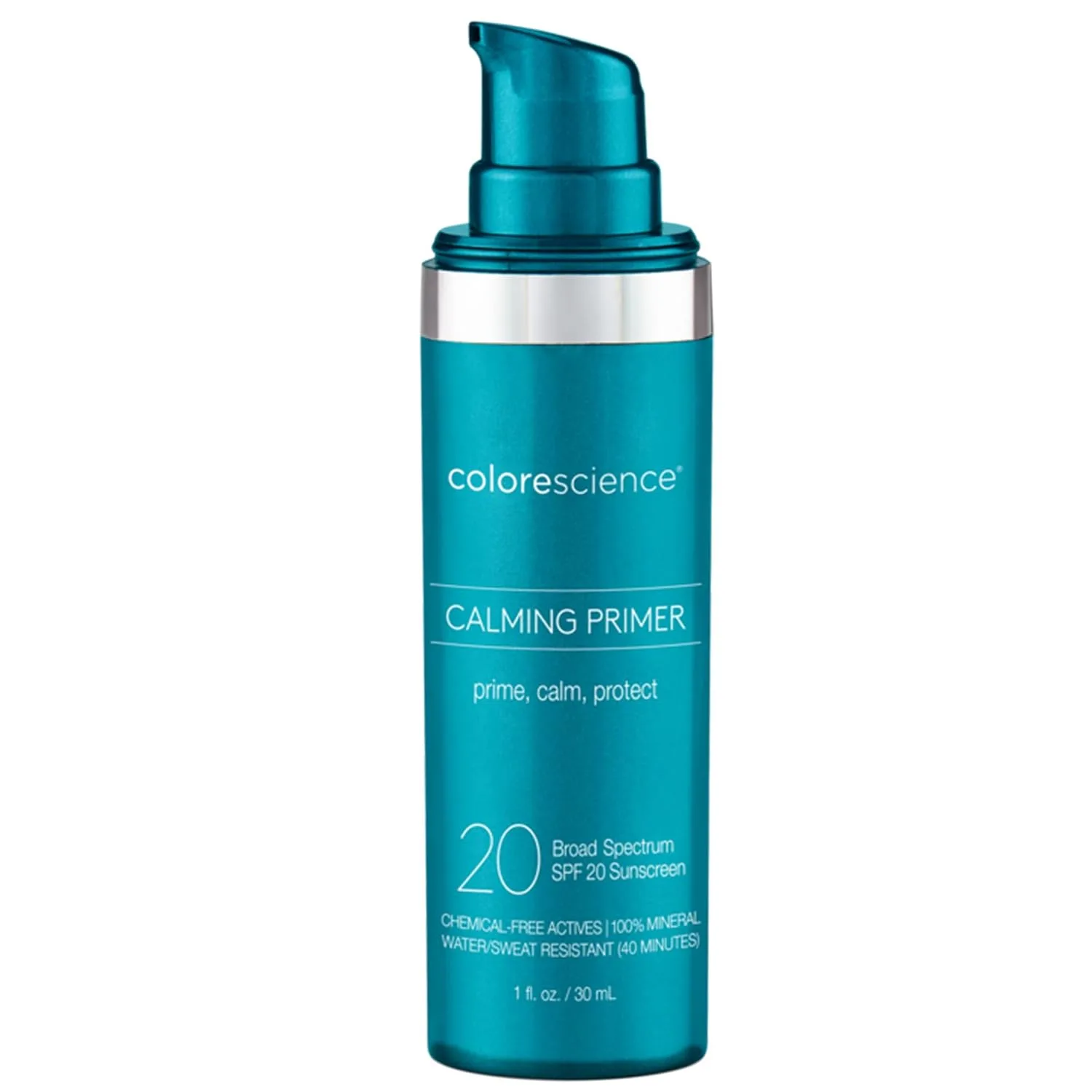 Успокаивающая основа под макияж Colorescience Calming Perfector, водостойкий минеральный солнцезащитный крем, защита от УФ-излучения широкого спектра действия 20 SPF, 30 мл., neutral — фото 4
