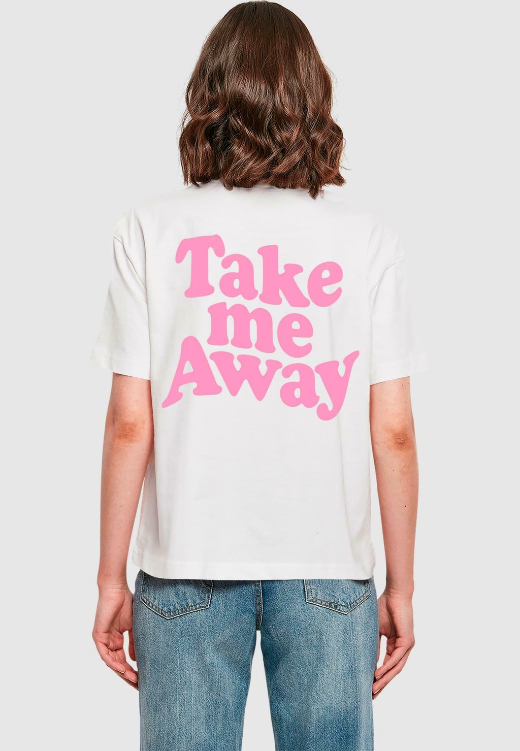 

Рубашка с принтом TAKE ME AWAY Mister Tee, белый