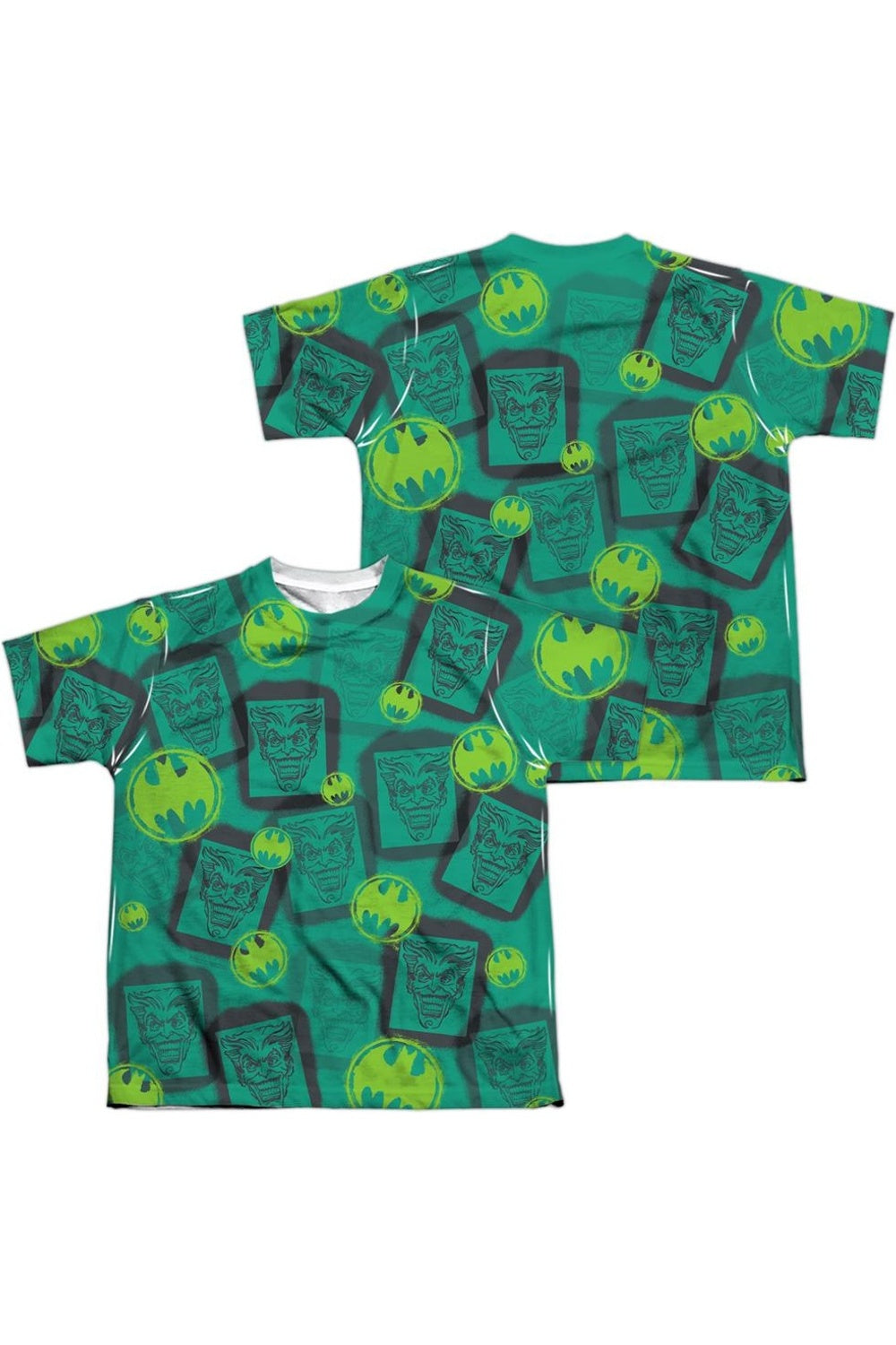 

Футболка с коротким рукавом для детей Batman Rivalry (принт спереди и сзади) Gildan, белый