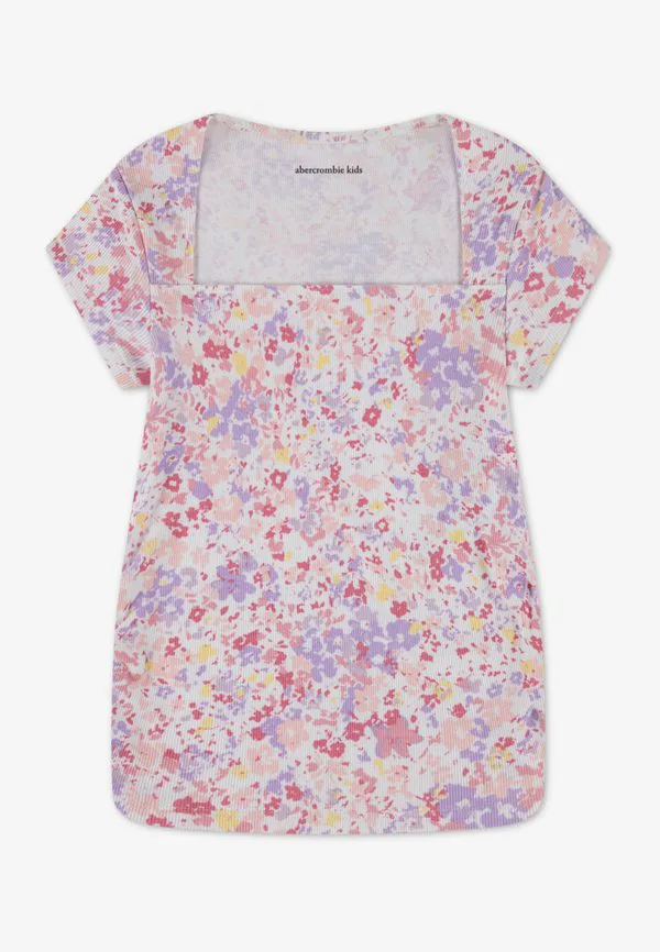 Футболка с принтом Abercrombie & Fitch, Orchid Petal