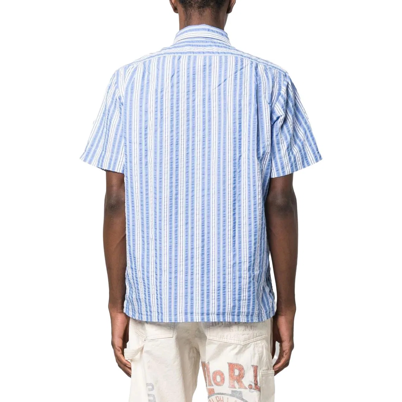 Рубашка Polo Pony Striped Cotton Polo Ralph Lauren, Blue — фото 4