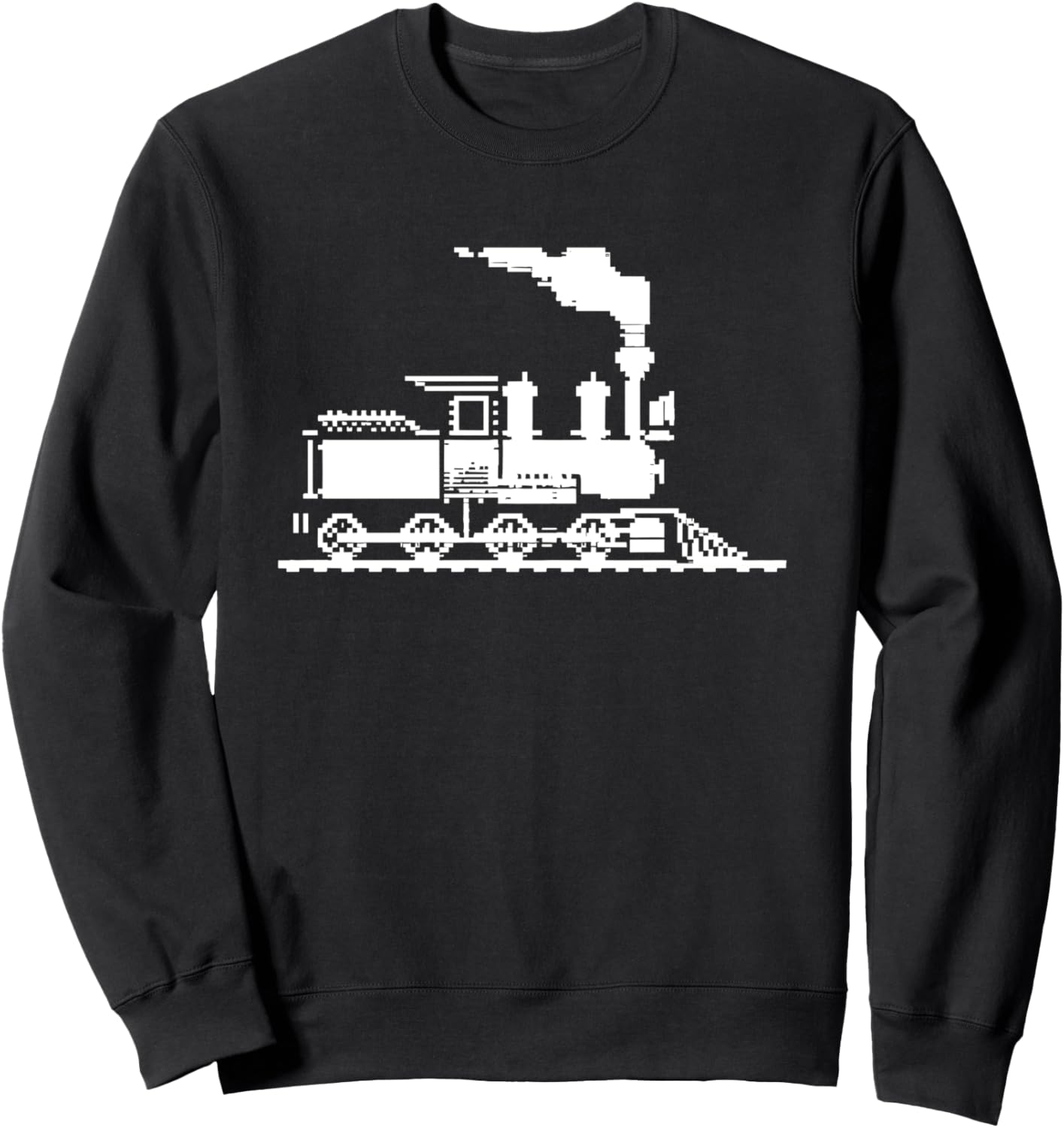

Толстовка с изображением паровоза в стиле пиксельной графики Railway Enthusiast T-Shirts And Giveaways, черный