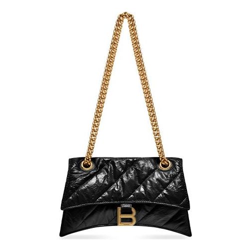 

Сумка crush small chain bag quilted 'black' Balenciaga, черный