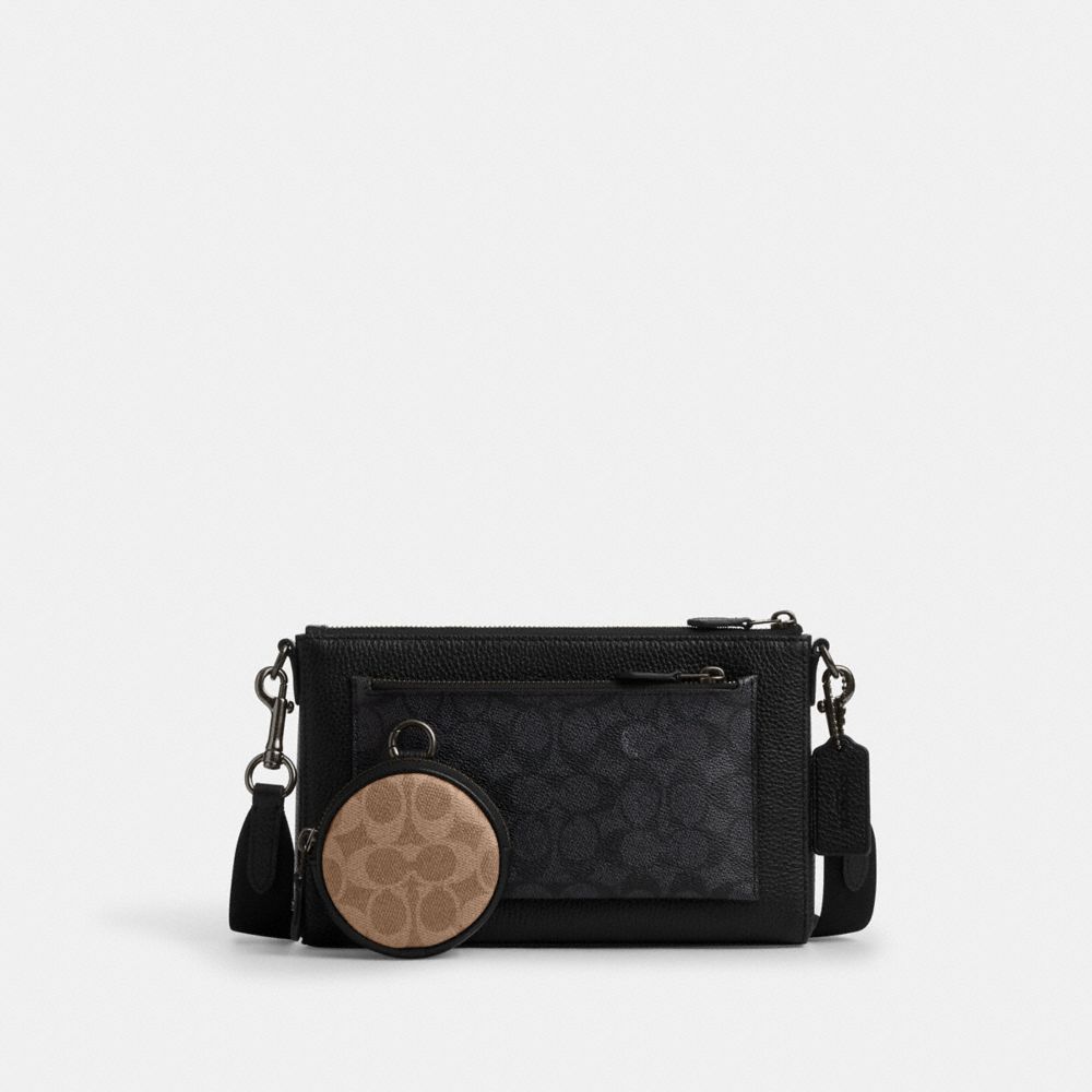 

Сумка кросс-боди Coach Holden Crossbody, цвет Qb/Charcoal/Tan/Black
