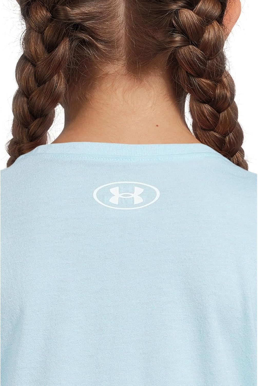 Under Armour Girls Crewneck, легкая и дышащая футболка для спорта, Stream — фото 3