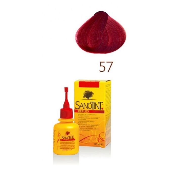 

Sanotint, Reflex, шампунь-краска на основе растительных экстрактов и витаминов 57 Dark Red, 80 мл