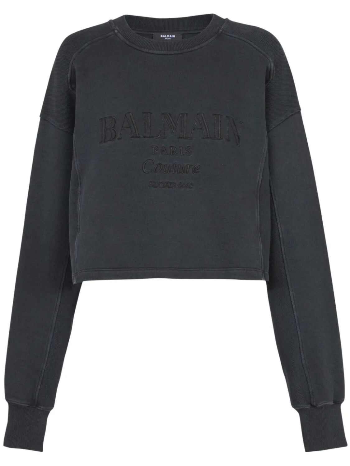 

Balmain толстовка с вышитым логотипом, серый
