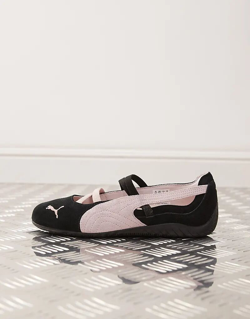 Балетки Puma Speedcat черного и розового цветов — фото 3