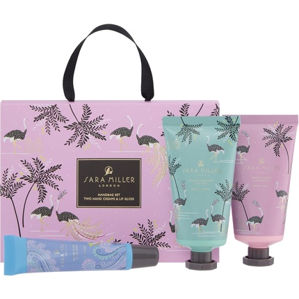 Sara Miller Savannah Handbag Discovery Set с кремом для рук 50 мл и блеском для губ Sara Miller Beauty — фото 2