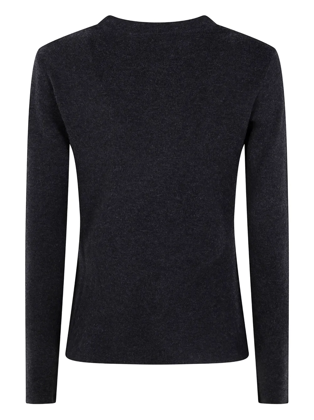 Свитер с длинными рукавами и круглым вырезом MAX MARA, серый — фото 2