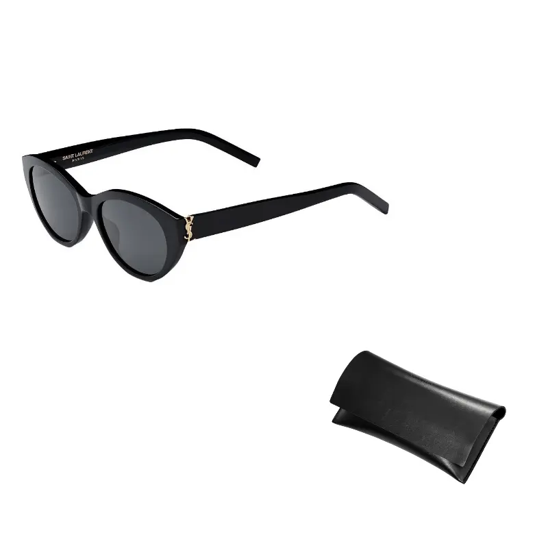 

SAINT LAURENT Ацетатные солнцезащитные очки кошачий глаз унисекс черные, Black