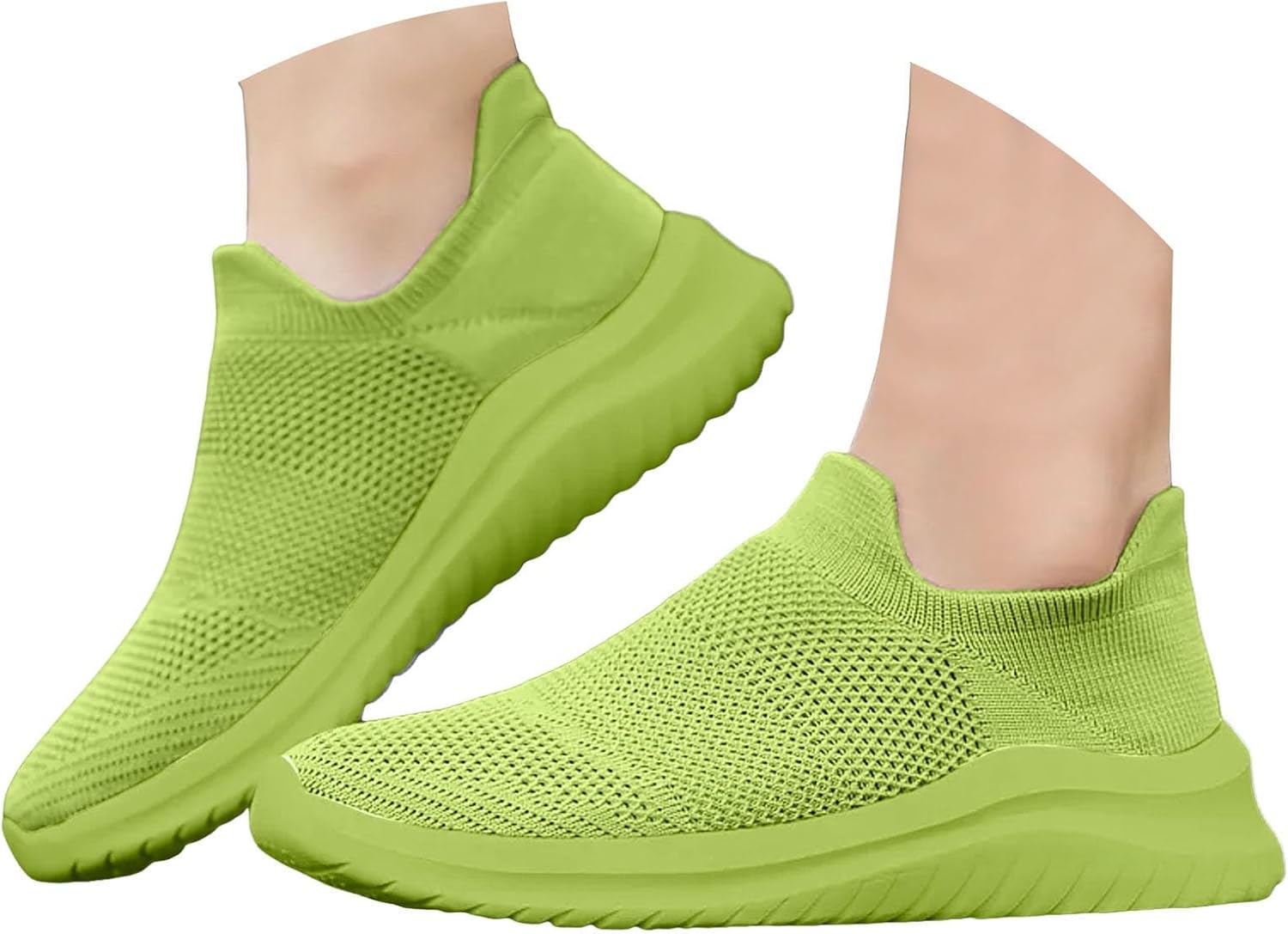 

Женские ортопедические кроссовки ZSpzx Mesh, модные вязаные с широкой носочной частью, шнуровкой, спортивные с поддержкой свода стопы, баскетбольные, дышащие, легкие, нескользящие, удобные для ходьбы, зеленый