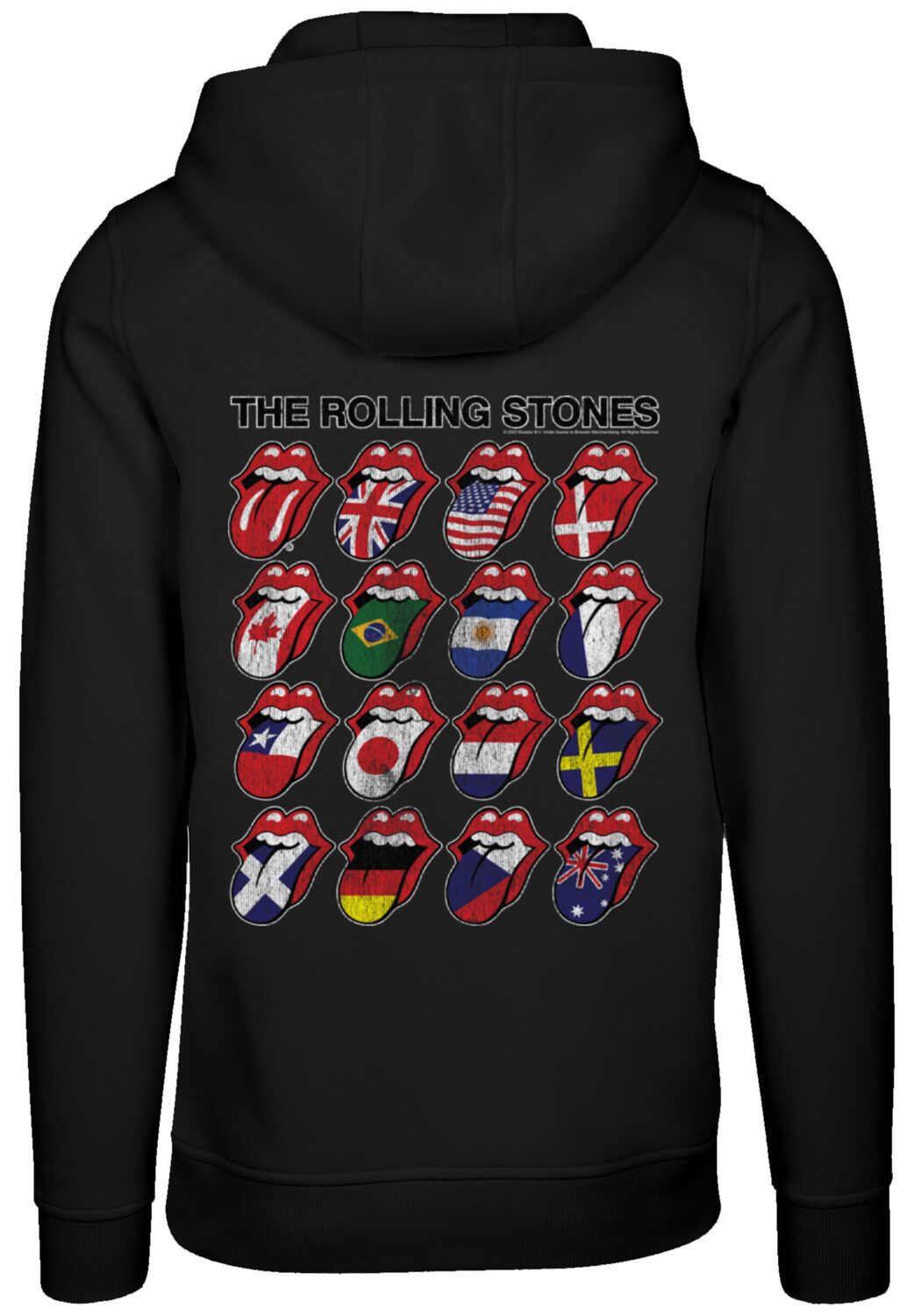 

Пуловер F4NT4STIC Hoodie The Rolling Stones Voodoo Lounge Tongues, черный
