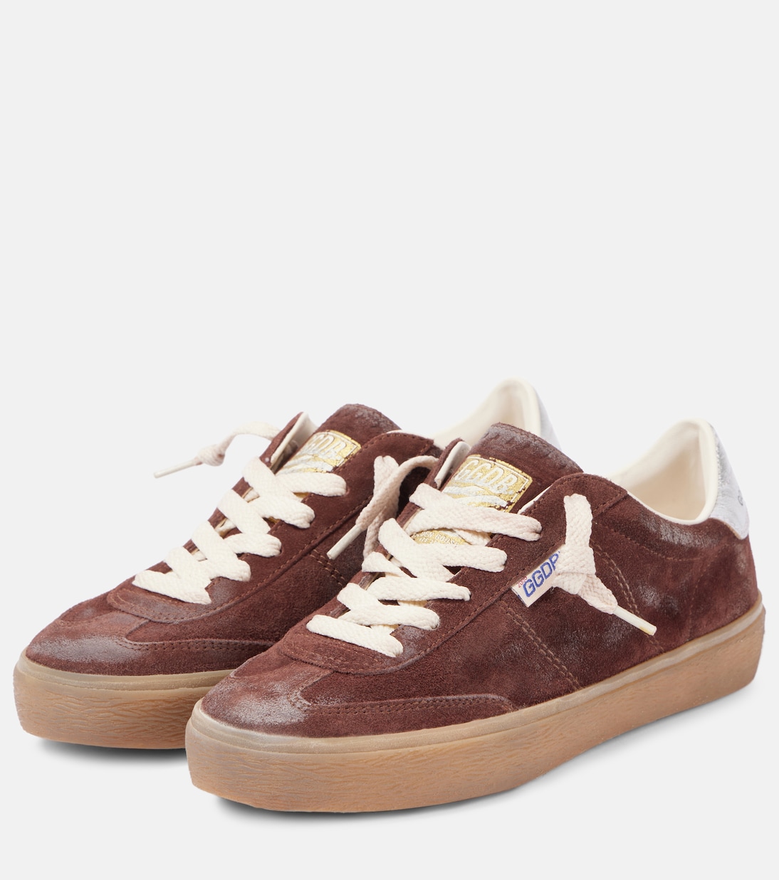 Кроссовки Soul Star из замши Golden Goose, Burgundy/Silver — фото 4