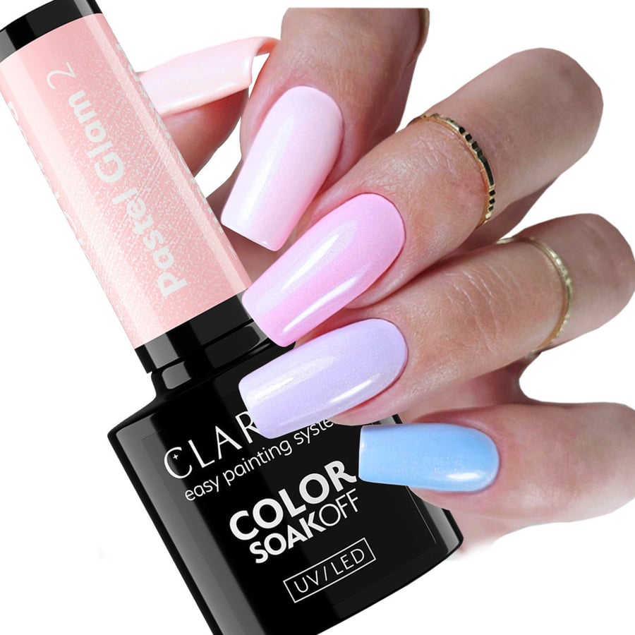 

Claresa Pastel Glam 2 Hybrid Nail Polish Hybrid Pastel Milky Pink Puderek