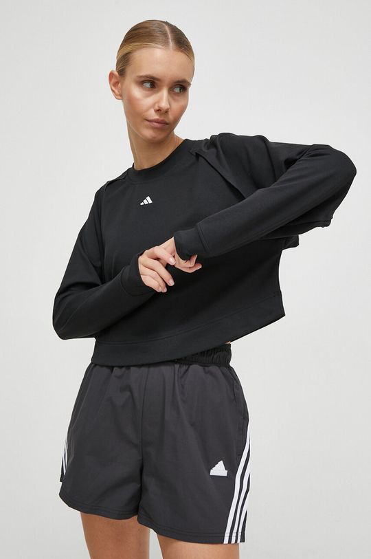 

Толстовка для тренировок Power Cover Up adidas Performance, черный