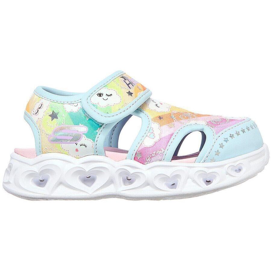 Сандалии Skechers Heart Lights Sandals, синие, детские — фото 3
