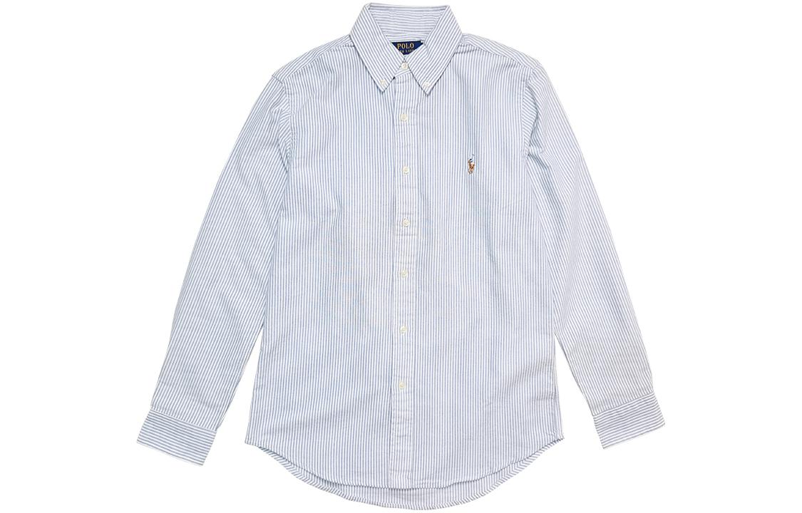 

Полосатая футболка Polo Ralph Lauren, синяя