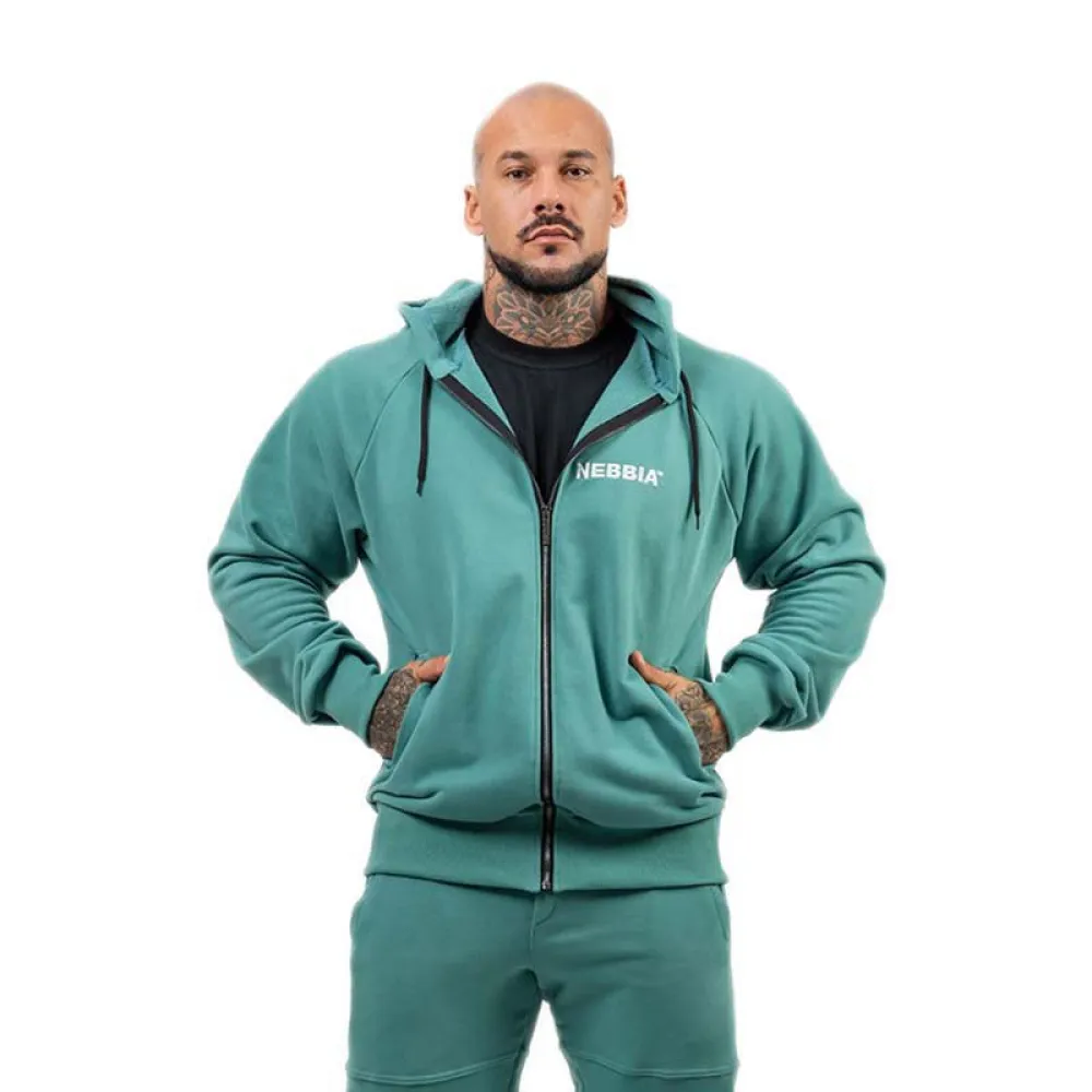 

Толстовка Nebbia Beyond Ordinary full zip, зеленый