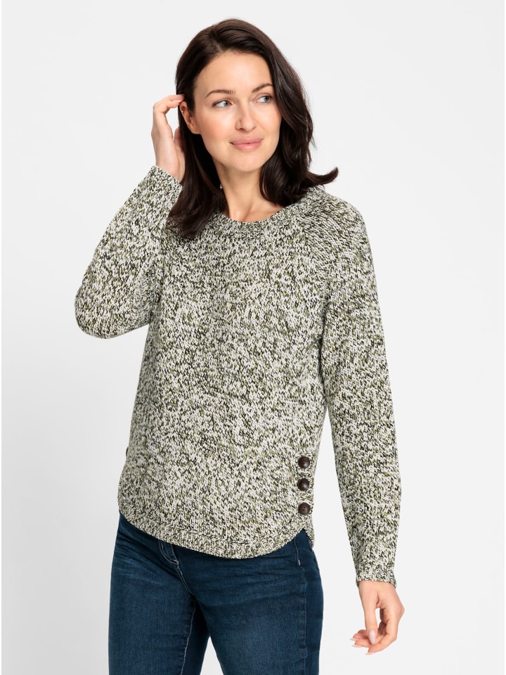 

свитер с круглым вырезом цвета оливкового меланжа WITT WEIDEN