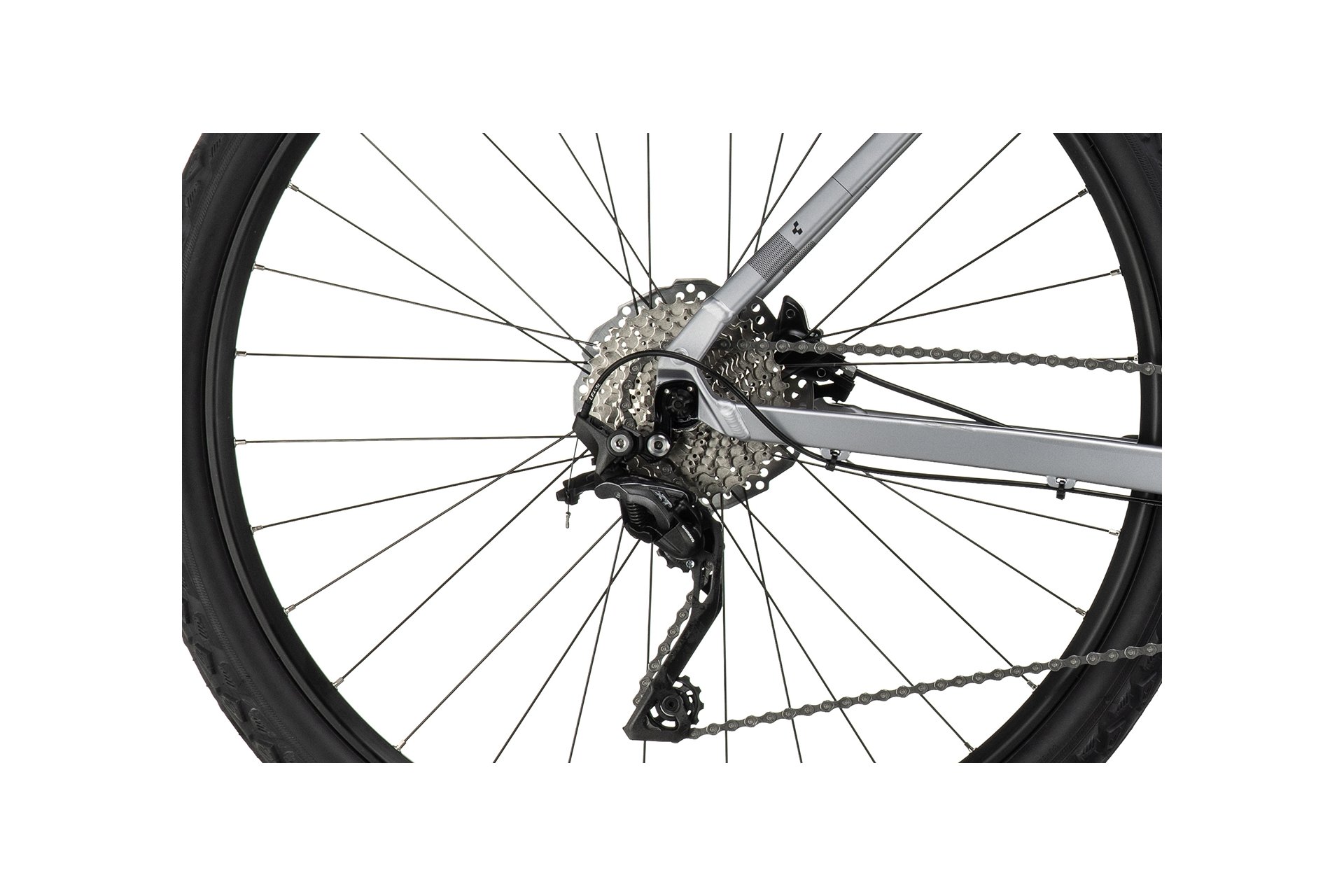 Кроссовый велосипед Cube Nature EXC - 28 дюймов - Damen Sport - 2023, цвет Silber|polarsilver´n´black — фото 4