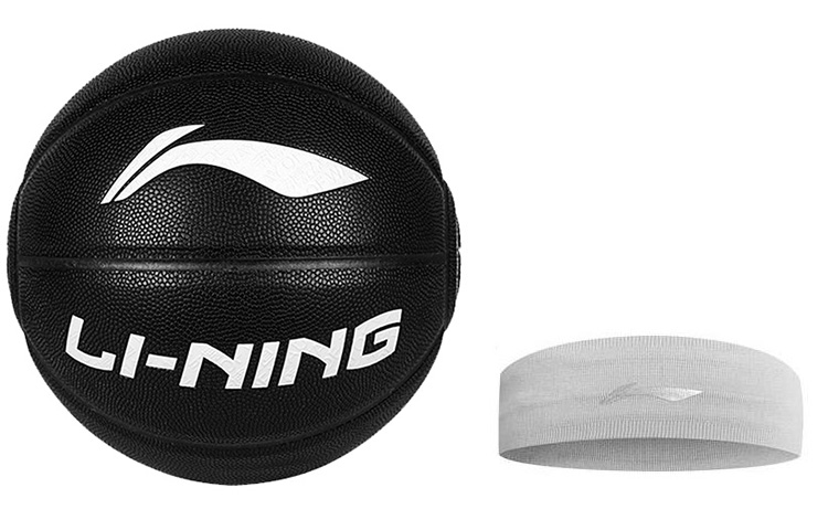 

LINING Badfive PU баскетбольный мяч black размер 7 тренировочный соревновательный unisex